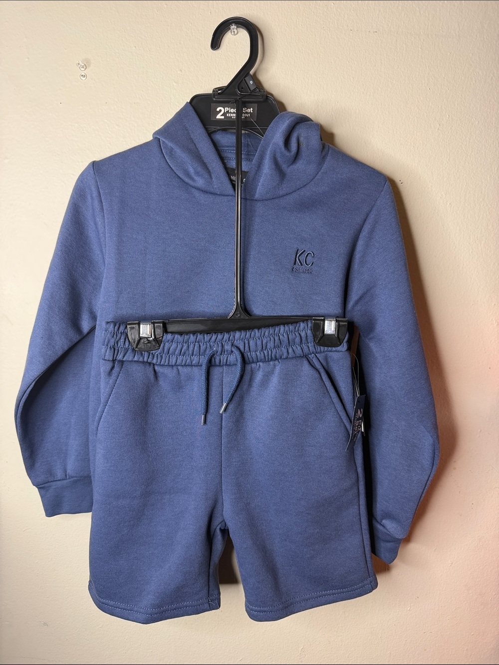 Kenneth Cole Navy Blue Kids Drawstring Shorts